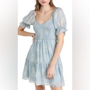 Madewell Dresses Madewell Silk Lucie Smocked Mini Dress In Moody Blooms